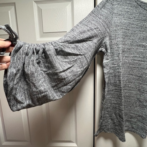 Motherhood Maternity - size XL, maternity sweater. Grey colour, tie up sleeves. - Picture 4 of 5